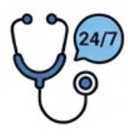 24x7 Emergency Admission icon - Prerna Hospital, Chhatrapati Sambhajinagar